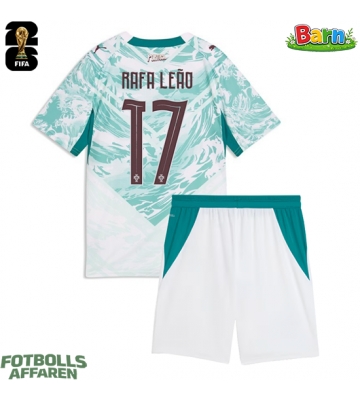Portugal Rafael Leao #17 Bortaställ Barn VM 2026 Kortärmad (+ Korta byxor)